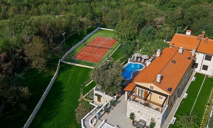 Kapelica Villa | Luxury Villa Labin Palace I with private pool, tennis and golf court in Labin - Istria