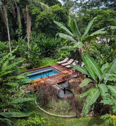 Bocas del Toro Villa | Luxury Villa plus 2 Cabins Rainforest Estate Natural Swim Pond