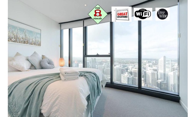 Brisbane Central Business District Apartment | Lvl 57 Skytower Breathtaking Views CBD Wifi Carpark by Stylish Stays