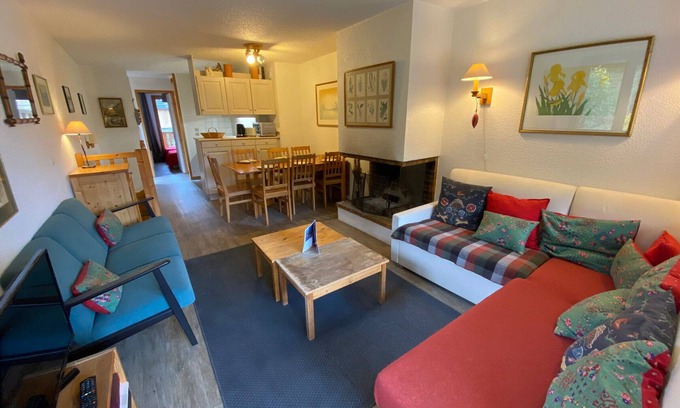 Meribel Centre Apartment | Méribel center, 4-room duplex, 6 ppl, balconies, near slopes