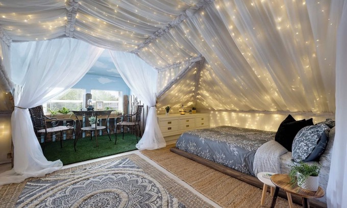 Riverside Apartment | Magical Midsummer Night Glamping Loft w Bikes