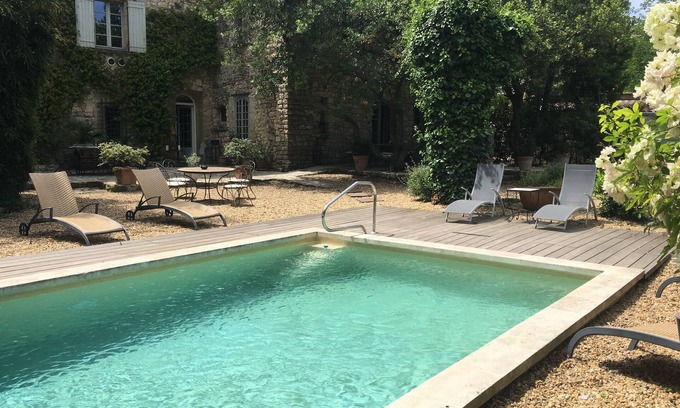 Arpaillargues-et-Aureillac House | Magnifique Magnanerie 18ieme Dans un Village Médiéval, 5duzes, Jardin Piscine