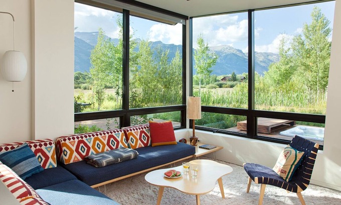 John Dodge Villa | Main House and Guest House with Teton Views and Privacy