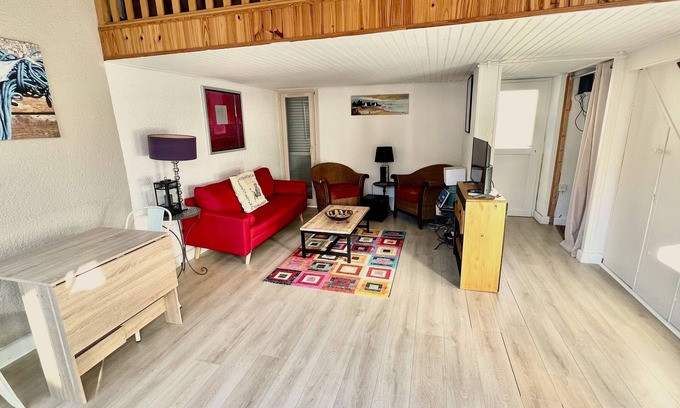 Le Barcares House | Maison de Vacances de 60m² au Barcarès,t2,mezzanine, Cour, Secteur Le Lydia