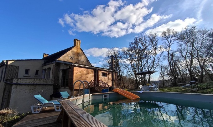 Sarlat-la-Caneda House | Maison La Ferme aux Hibiscus à Sarlat