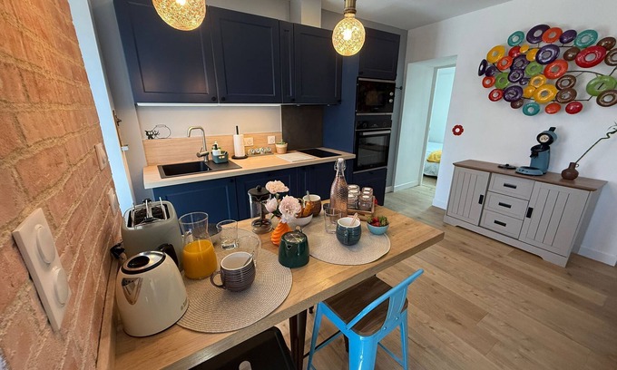 Nevers Apartment | Maison Sorbier - Apartment with garden, terrace and private garage