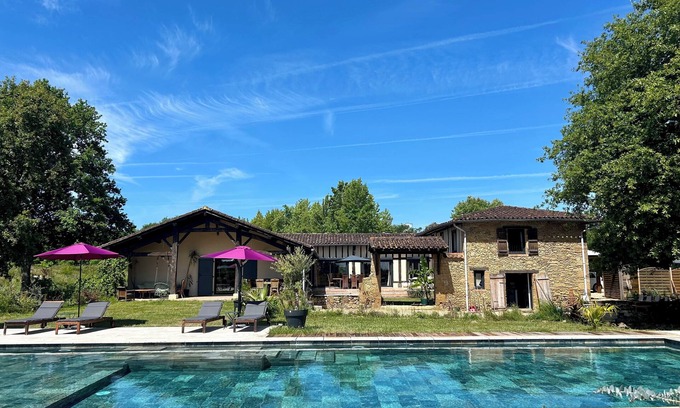 Arthez-d'Armagnac House | Maison Sympa , Grande Piscine , Aucuns vis à vis et la Fibre !