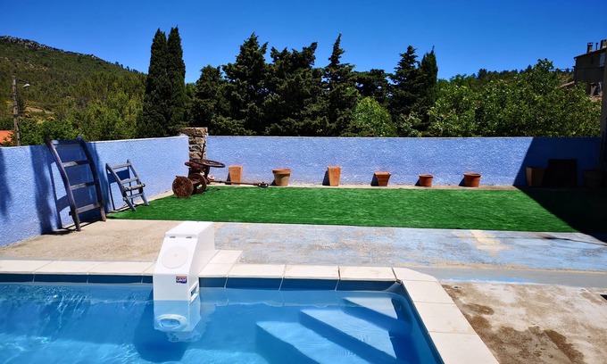 Albas House | Maison Vallée du paradis private pool, mountain bike route