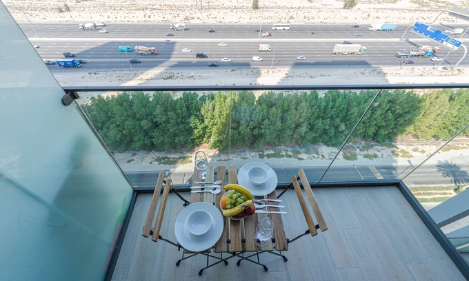 Jumeirah Village Circle Apartment | Marco Polo - Studio in JVC Amidst Parks + Gym & Pool