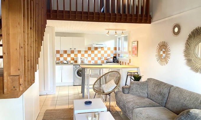 Le Penon Apartment | MARENSIN residence. Duplex flat, close to the Bourdaines beach
