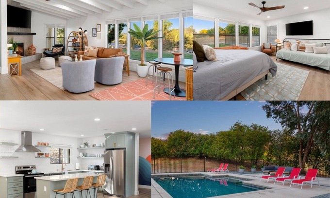 Loomis House | Mid Century Modern Escape 4 Br w/Pool - 1.7 acres