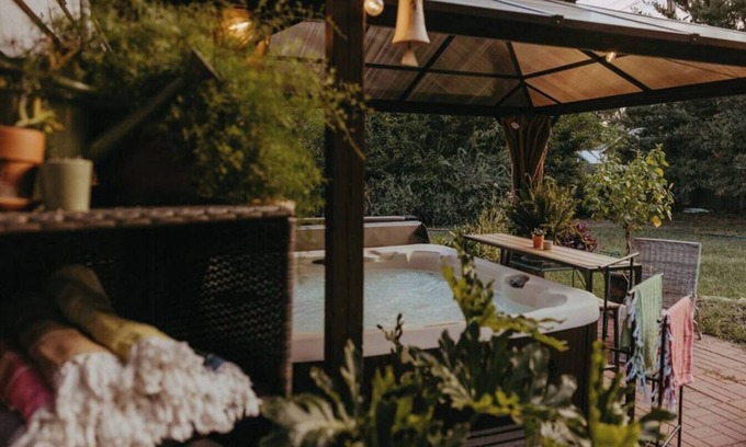 Wichita House | Mid-Century Ranch: Hot Tub & Vintage Camper