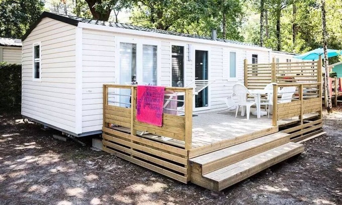 Combrit House | Mobil-home | Comfort | 2 Bedrooms | 4/6 pers. | Raised uncovered terrace