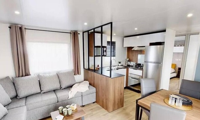 Claouey House | Mobil home Sérénité 3 bdrms Signature with air conditioning 6 persons