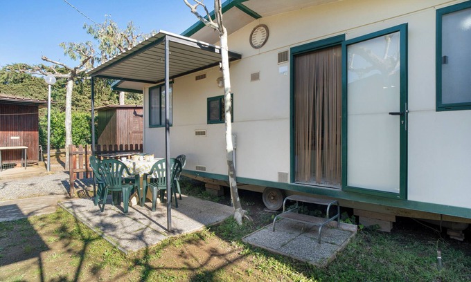 Albenga House | Mobile Home "Casa Mobile Lux La Pineta 21" with Shared Pool, Private Terrace & Wi-Fi
