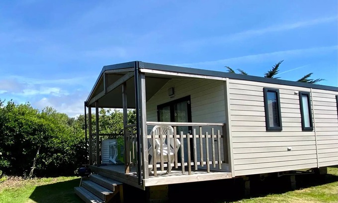 Combrit House | Mobile home Einfache Terrasse