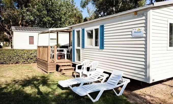 Saint-Cheron House | Mobile home Einfache Terrasse