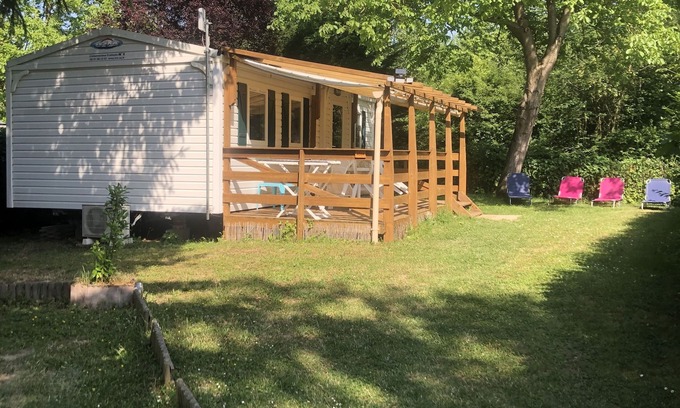 Boofzheim House | Mobile home with AIR CONDITIONING for 6 people near EUROPA PARK