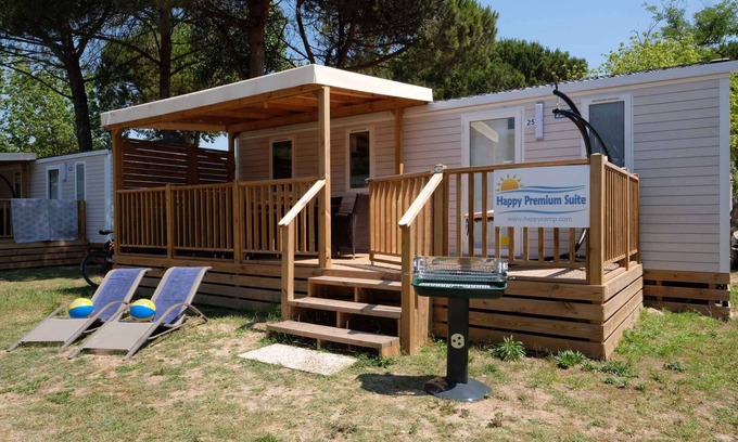 Gralaoni-Pralesi-Cisano House | Mobilehome mit Terrasse und Klimaanlage