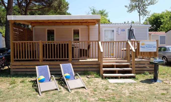Gralaoni-Pralesi-Cisano House | Mobilehome mit Terrasse und Klimaanlage