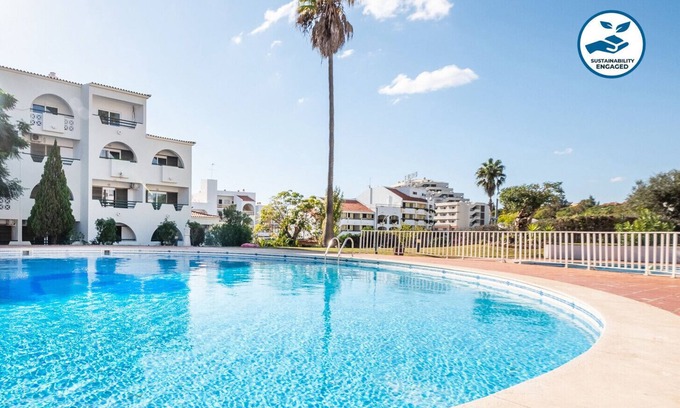 Areias de Sao Joao Apartment | Modern 1BR w/Pool & A/C Near the Beach