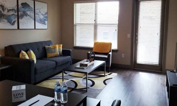 Addison Apartment | Modern | 2 TV | king | free parking | W/D