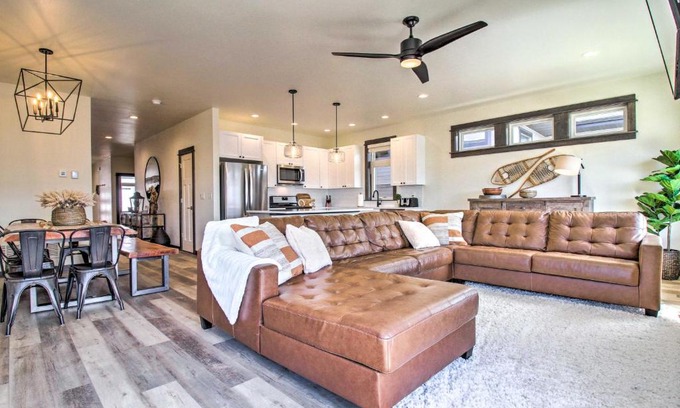 Four Corners House | Modern Bozeman Family Townhome with Hot Tub!