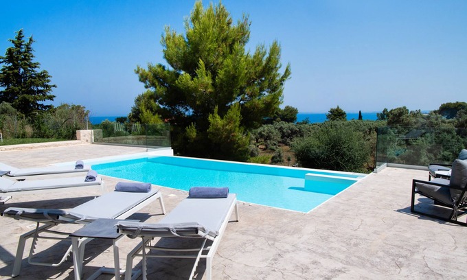 Agios Ioannis Villa | Modern cave villa w/pool, 3 mins walk to the beach
