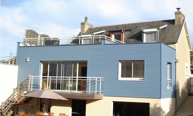 Pleneuf-Val-Andre House | Modern house with garden and beautiful sea view