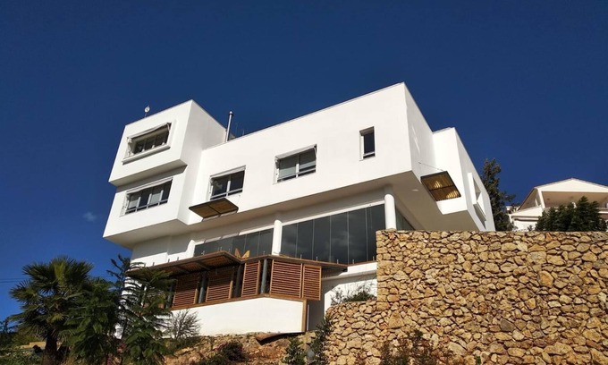 Gandia House | Modern house with indoor pool in urbanization with security service.