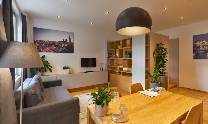 Josefov Apartment | Modern Old Town Apartment In Art Deco House