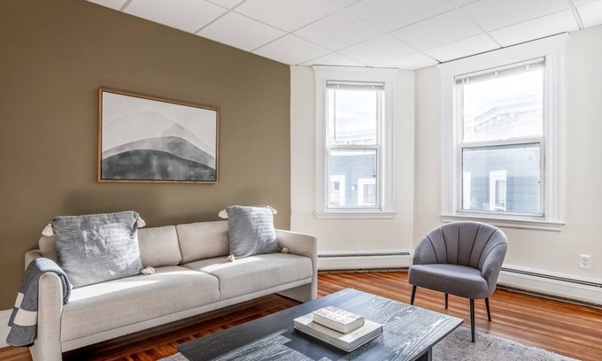 Winter Hill Apartment | Modern Somerville 1BR w/ W/D, nr Winter Hill, by Blueground