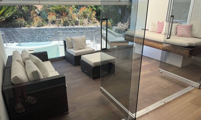 Hollywood Hills West Villa | Modern Sunset Strip Villa w/Tennis Court,Pool, Sauna-SPA