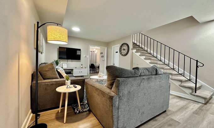 Gastonia Apartment | Modern Townhome w/Balcony Walk to FUSE Stadium