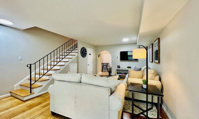 Gastonia Apartment | Modern Townhome w/Balcony Walk to FUSE Stadium