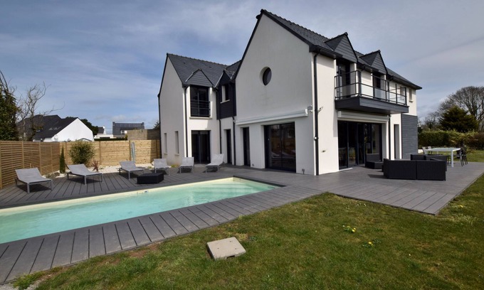 Riantec House | Modern villa with sea view, swimming pool and large terrace - 2 to 10 pers.