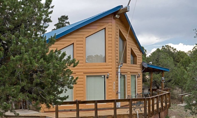 Alpine Village House | Mountain View Home on 2 Acres w/Wrap-Around Deck, WiFi, W/D - Great for ATVs