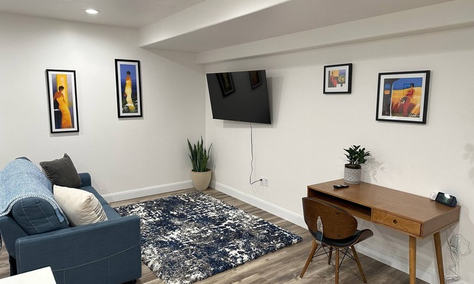 Herriman Apartment | Mountain-View Studio/Hot Tub/22 Min to Salt Lake City/Private Entry