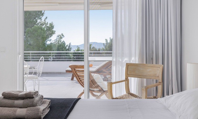 Can Furnet Villa | My Rental Homes - Villa Relaja with private pool and lounge area with sea view