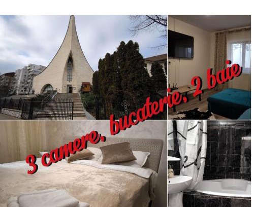 Iasi Apartment | N3 - XXL - 6pers- 3camara 2bai 1bucaterie TV Internet