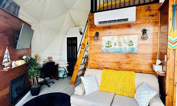 Pomquet Resort | Nautical Dome Luxury Rental with Hot Tub, Gazebo & Firepit!
