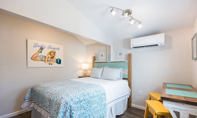 Folly Beach Apartment | Nautical-themed Studio less than a block to sea, sun and fun!