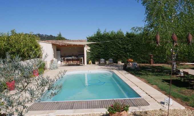 Fuveau Villa | Near Aix en Pce Comfortable air-conditioned villa with private heated pool.