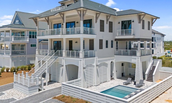 Bay County House | New Construction, Sugar Sands, Private Pool, Pet Friendly, Beach Views.