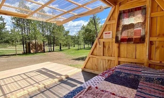 Custer Cabin | NEW! Glamping A-Frames, Stargazer 1 at Dakota Dream