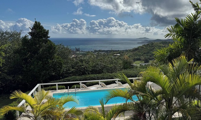 Orange Grove House | NEW LISTING!Fall special Stunning 4BRM Villa w Pool. Buck Island view near Town
