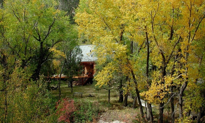 Ridgway House | NEW LISTING! Spectacular setting, Log Cabin w/Cascading Decks to Fishing Creek