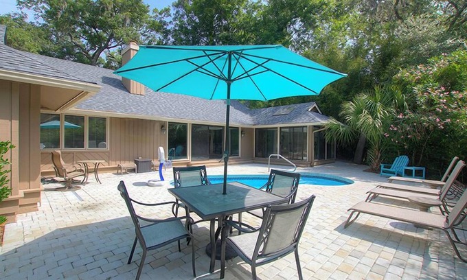 Oceanside House | New Listing! Updated Sea Pines Beach Home with 3 BR/3.5 BA