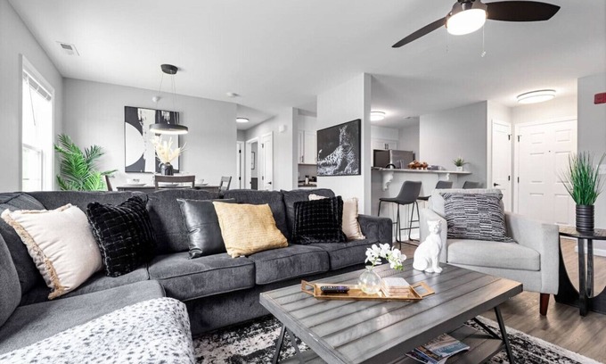 Terry Sanford Apartment | New LUXE APT 3BR Downtown Fay Unit D