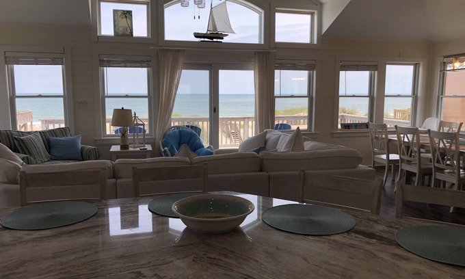 South Nags Head House | New! Ocean Breeze - Oceanfront 8 BR in Outer Banks